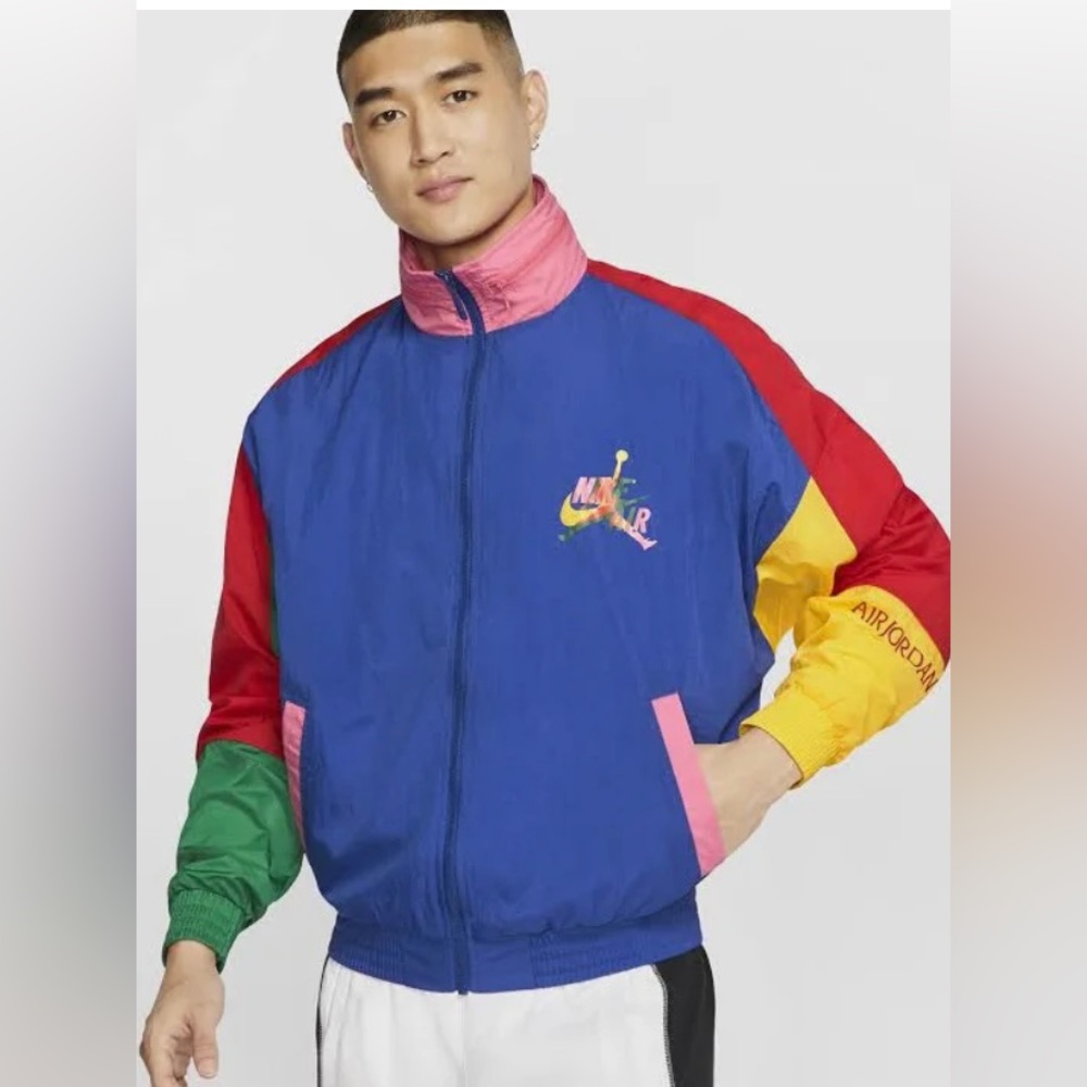 Nike Vintage Classic Air Jordan Jumpman Classic Colorblock Jacket - Picture 6 of 6